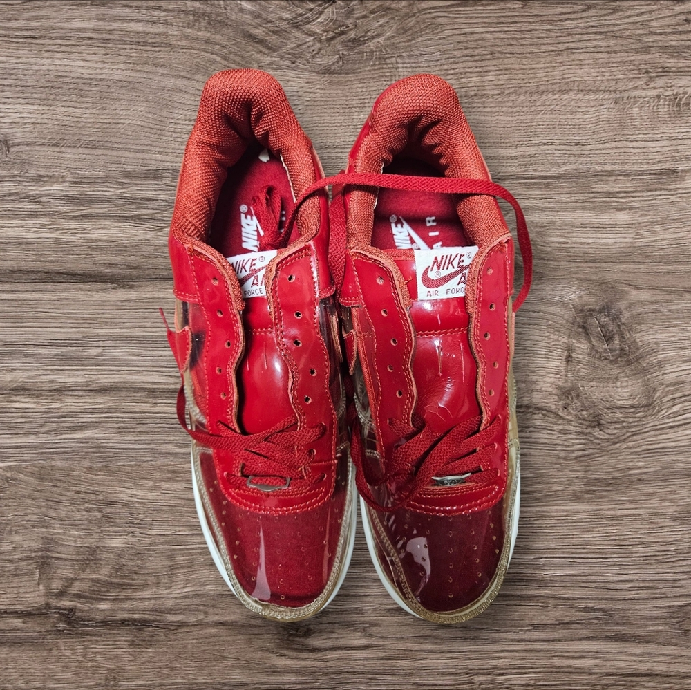 Nike Men Red and White Sneakers